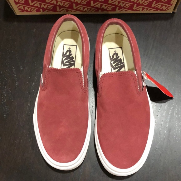 Vans Classic Slip-On Pinked Suede Apple Butter - Picture 4 of 5